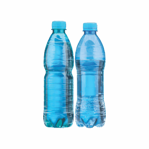 Three bottles of mineral water